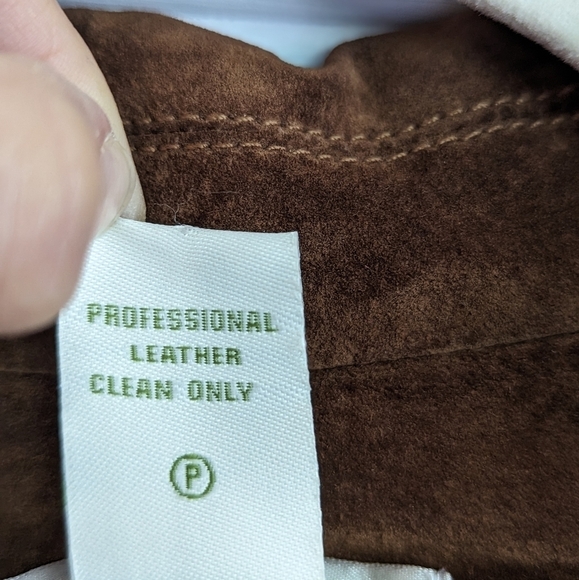 Vintage Orvis Women’s Brown Suede Leather Blazer Jacket Size S/P - Picture 3 of 10
